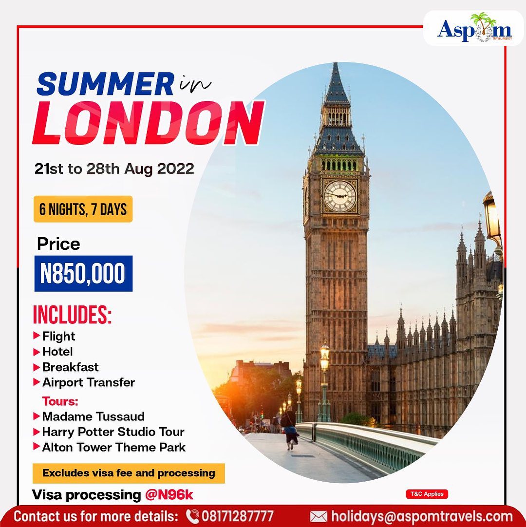 Aspom Travels Summer In London