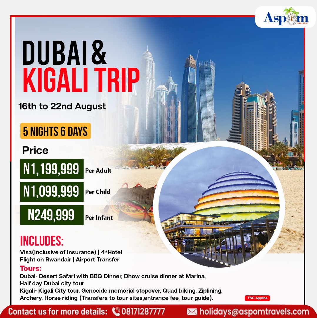 Dubai and Kigali Trip