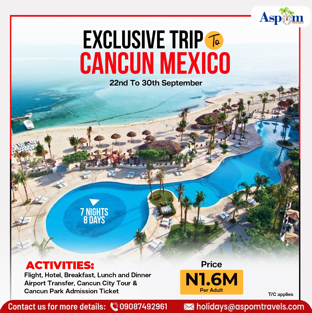 Exlusive Trip To Cancun Mexico