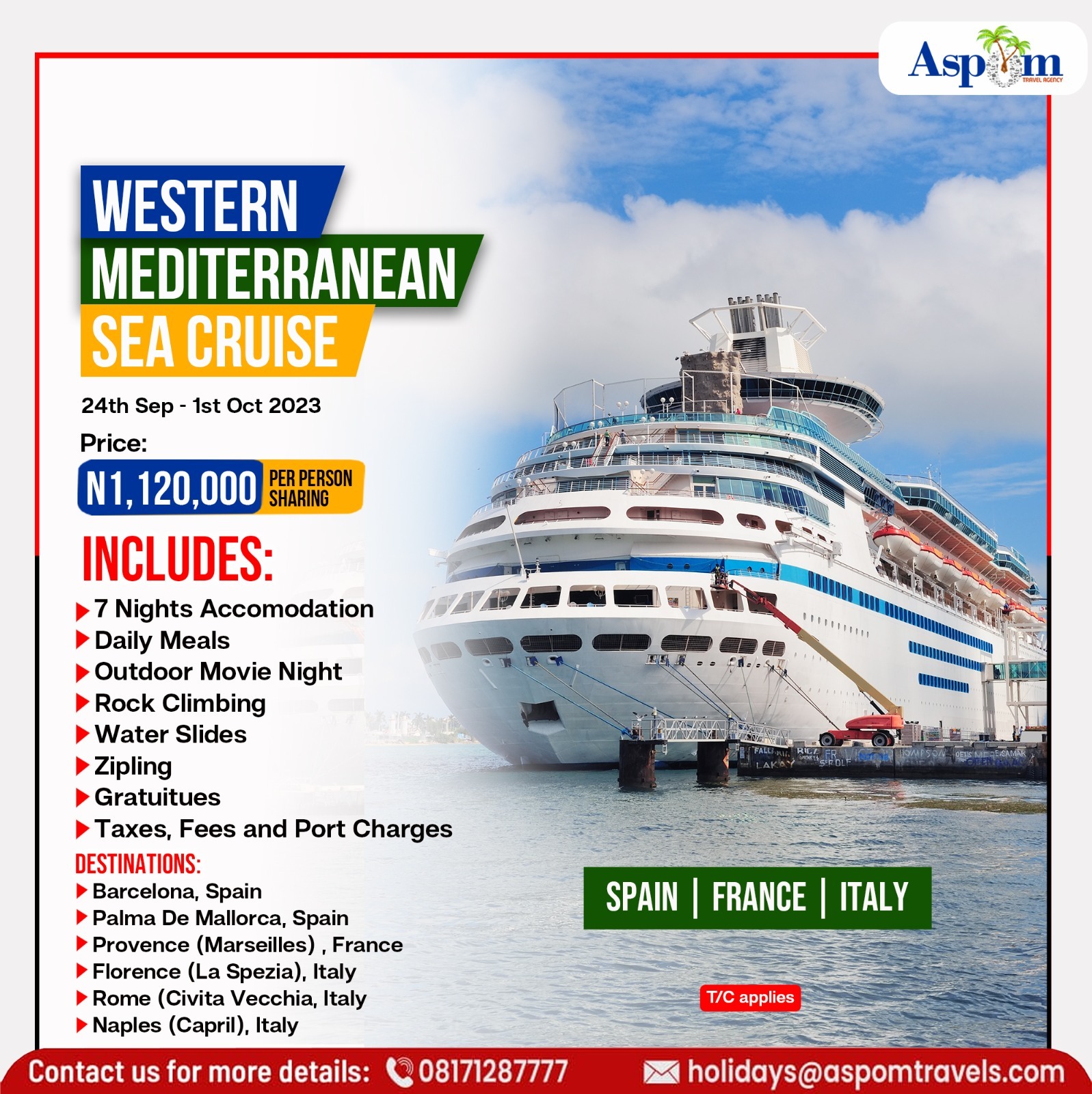 Western Mediterranean Sea Cruise