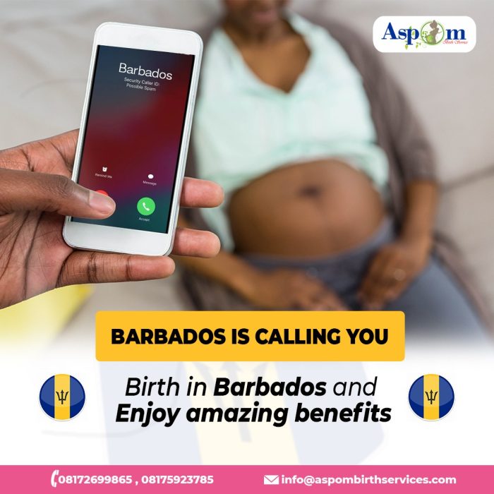 Barbados is calling you. Birth in Barbados and enjoy amazing benefits