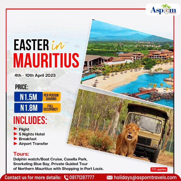 Easter in Mauritius